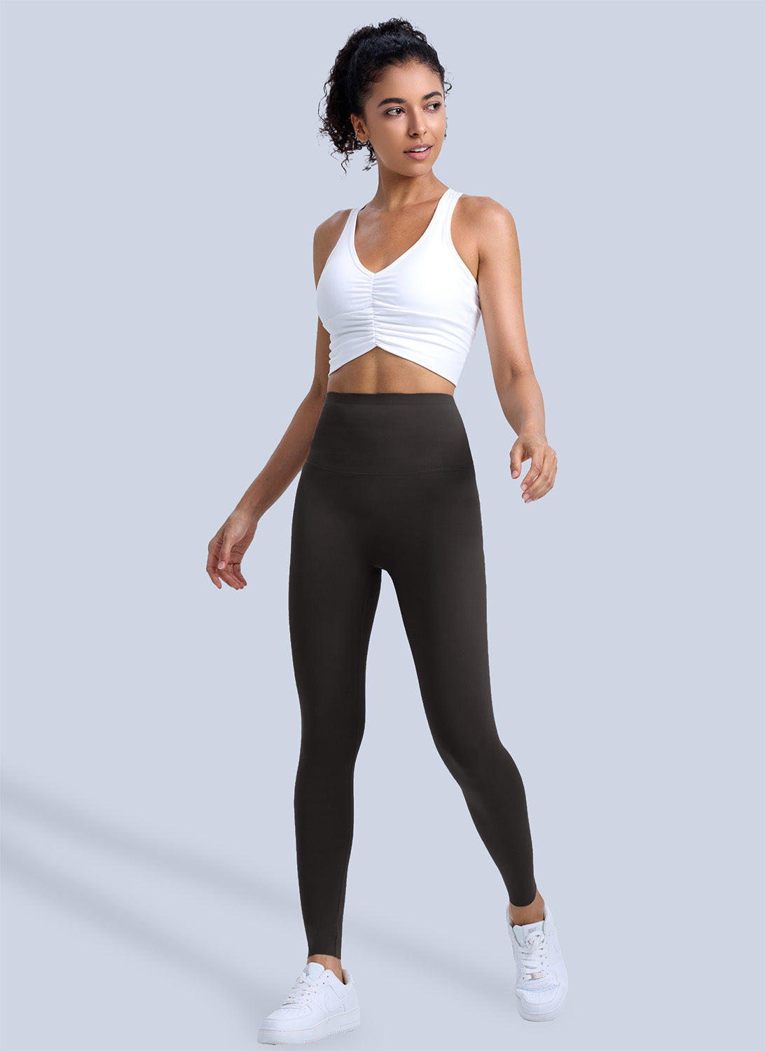 Women's Compression Leggings Yoga Pants Butt Lifting Seamless High Waist Tummy Control Stretchy Shapewear Pants (Black)