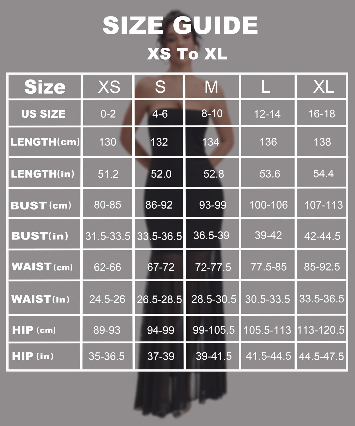 Vestido largo ajustado sin tirantes de malla Curvphilo - Negro