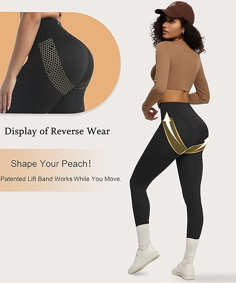 Women's Compression Leggings Yoga Pants Butt Lifting Seamless High Waist Tummy Control Stretchy Shapewear Pants