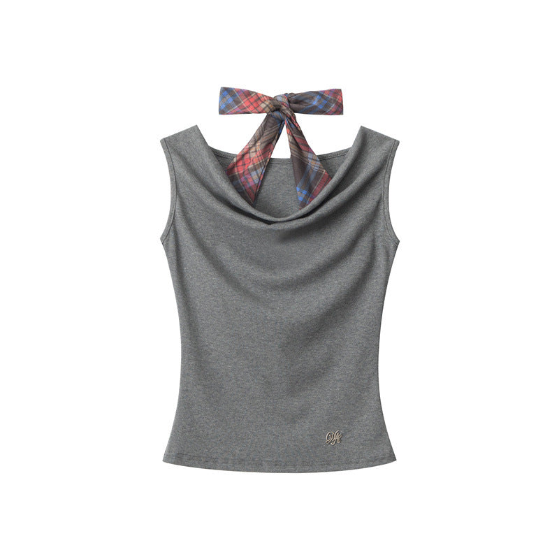 Draped Off-the-Shoulder Bow Detail Top