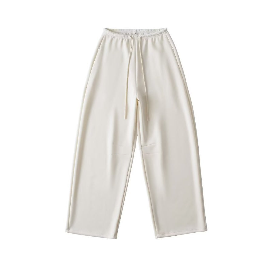 2025 Spring Minimalist Banana Pants – Flowy Wide-Leg Lounge Trousers for Women