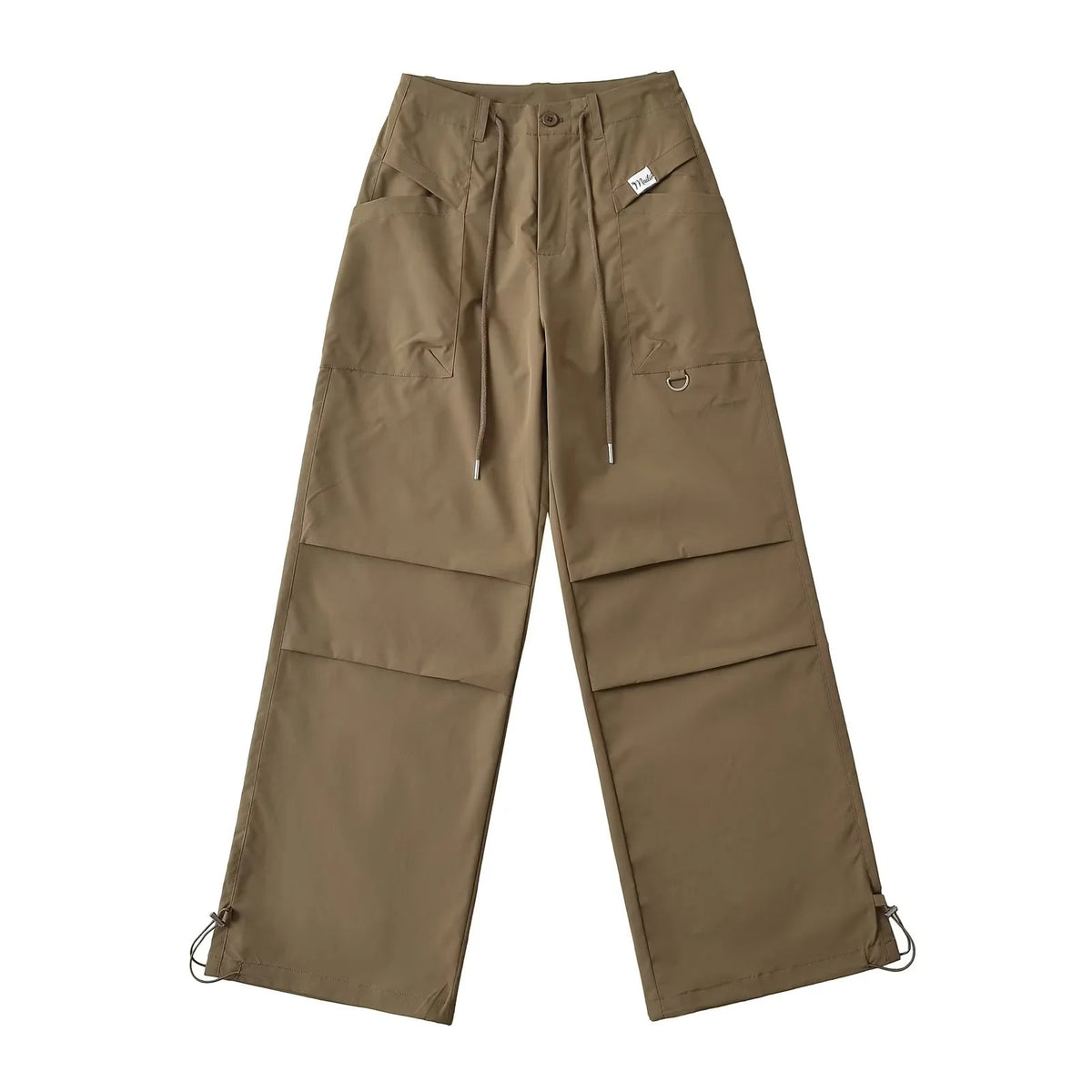 High-Street Ruched Drawstring Pants for Women